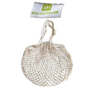 Eco Friendly Organic Cotton Mesh Shopping Tote Bag Reusable Grocery Carryall